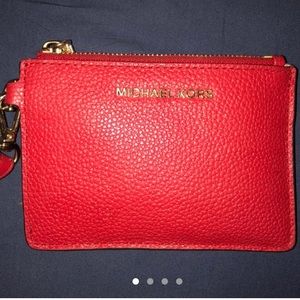 Bright red Michael Kors wallet